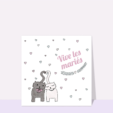 Vive les mariés aristos chats