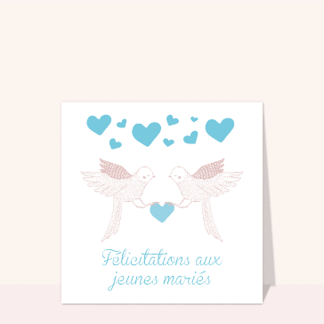 Félicitations aux jeunes mariés