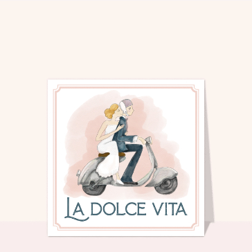 Carte La dolce vita des mariés