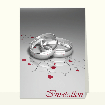 invitation de mariage : invitation mariage classic