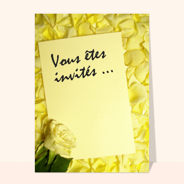 Lettre invitation mariage