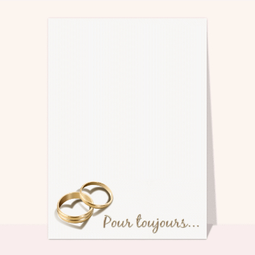 faire-part de mariage : Mariage pour toujours