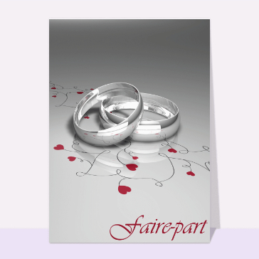 Faire-part mariage classic