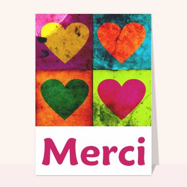 Merci et coeurs