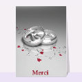 Cartes remerciement mariage pour votre texte