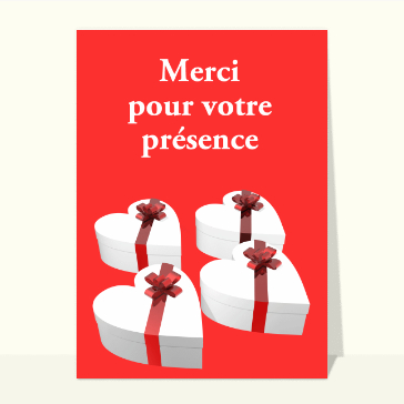 Merci pour votre présence au mariage