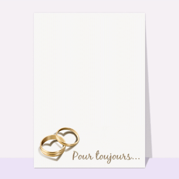 Maries pour toujours cartes d'anniversaire de mariage