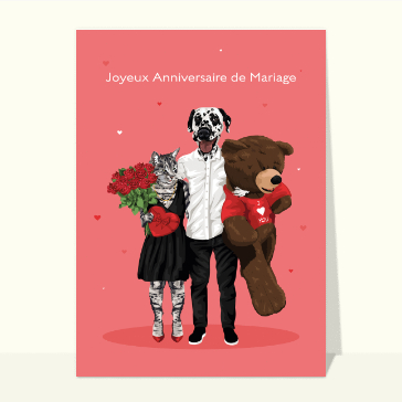 carte d'anniversaire de mariage : Anniversaire de mariage décalé