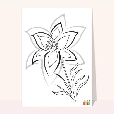 Coloriage fleur