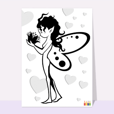 Coloriage petite fee