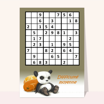 Sudoku panda moyen