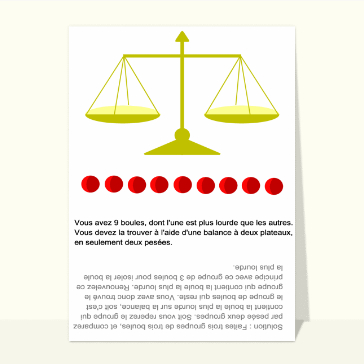 Jeux ludiques : Enigme des 9 boules