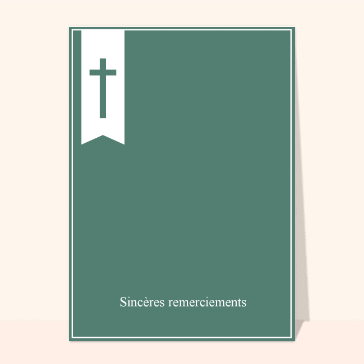 Une croix, sincères remerciements