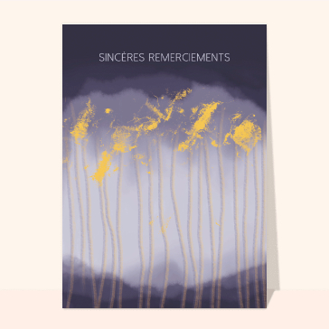 Sincères remerciements illustration abstraite