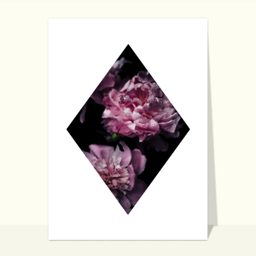 Losange de fleurs et remerciements