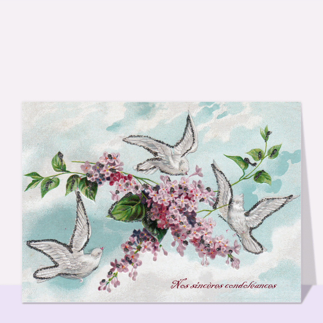 SINCERES CONDOLEANCES LYS - Articles Religieux