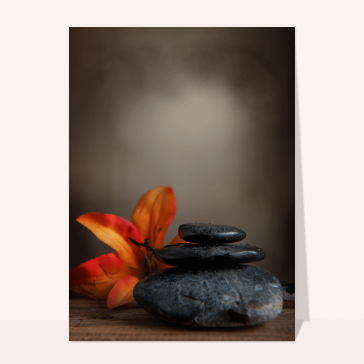 Des galets noirs