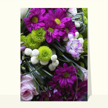 Un grand bouquet de fleurs