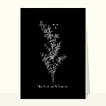 Cartes condoléances fleurs pour votre texte