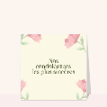 Cartes condoléances fleurs pour votre texte