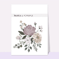 Cartes condoléances fleurs pour votre texte