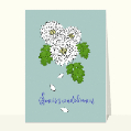 Cartes condoléances fleurs pour votre texte