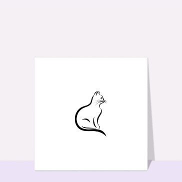 Silhouette suite au décès d`un chat