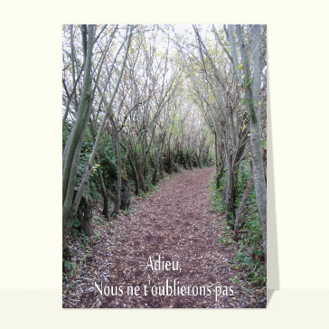 Nous ne t'oublierons pas