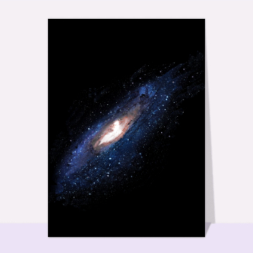 Condoléances avec galaxie étoilée
