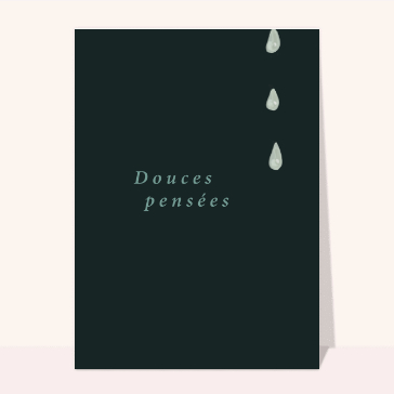 Douces pensées et larmes