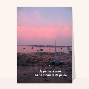 Je pense a vous en ce moment de peine