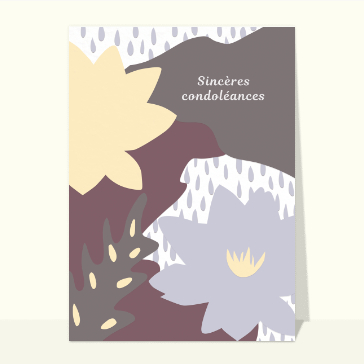 Sincères condoléances et nénuphars