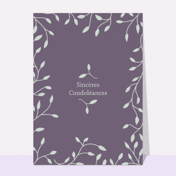 Sobres sincères condoléances