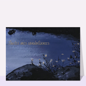 Condoléances à la gouache dans la nuit