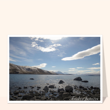 Tendres pensées paysage de Nouvelle Zélande
