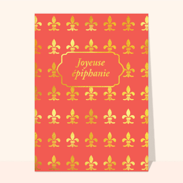 Fleur de lys de la galette des rois