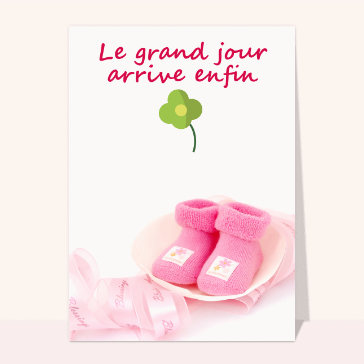 carte de baptême : Le grand jour petite fille