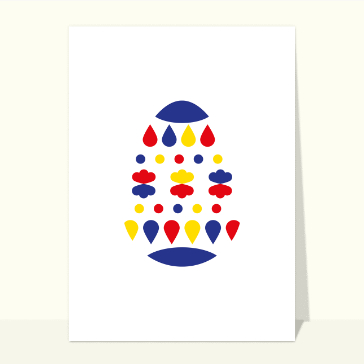 Joyeuses Pâques colorées cartes de Pâques personnalisables