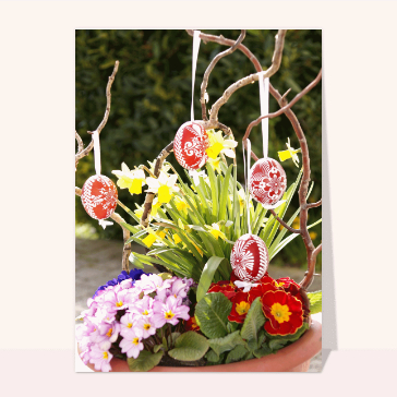 Bouquet d'oeufs de pâques