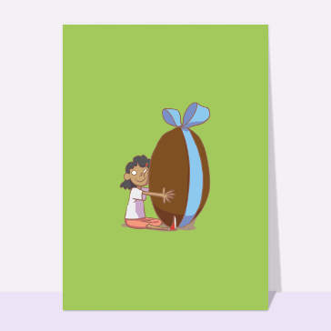Religieux, saints et fêtes diverses : J'aime mon oeuf de pâques fille