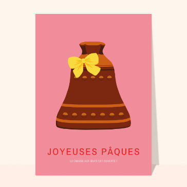 Cloche en chocolat pour Pâques