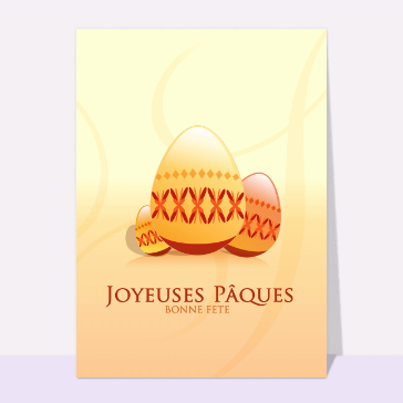 Carte de Pâques : Joyeuses paques