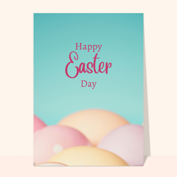 Happy Easter Day couleurs pastel