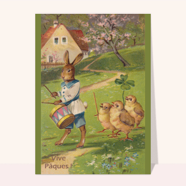 Religieux, saints et fêtes diverses : Le lapin de pâques et ses poussins