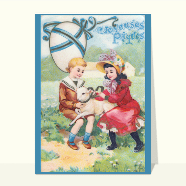 Religieux, saints et fêtes diverses : Joyeuses Pâques et agneau