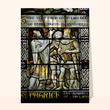 Carte Saint Patrick : Une Saint Patrick religieuse