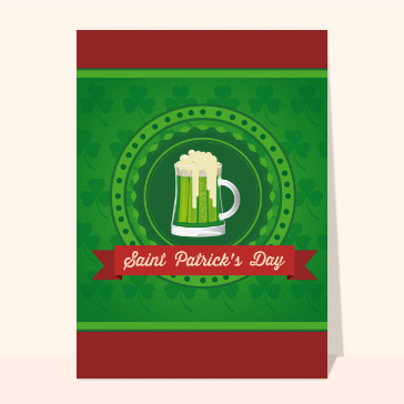 Carte Saint Patrick : Saint Patrick's Day
