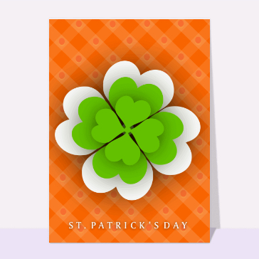 Carte Saint Patrick : Le gros trèfle de la St Patrick