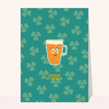Religieux, saints et fêtes diverses : Tête de bière pour la Saint Patrick
