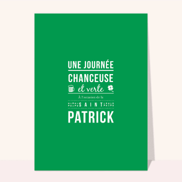 Une journée chanceuse et verte
